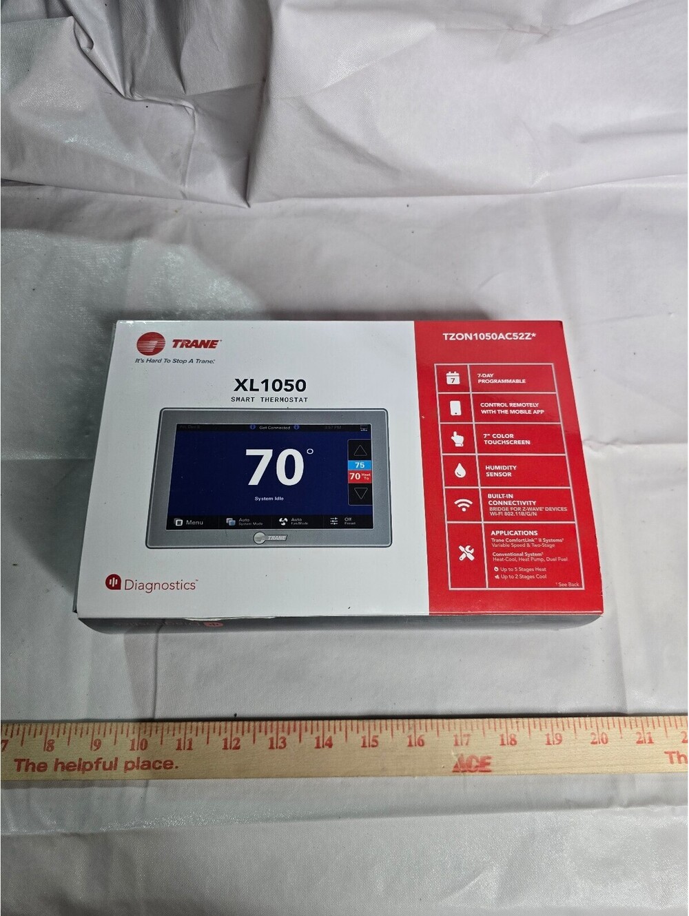Trane ComfortLink II XL1050 Smart Thermostat TZON1050AC52ZC - Tested / Works